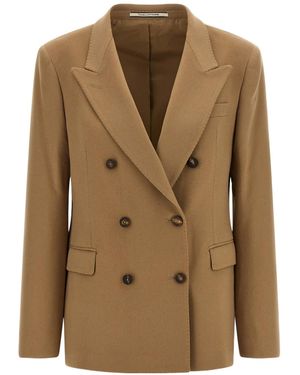 Tagliatore Double-Breasted Blazer - Natural