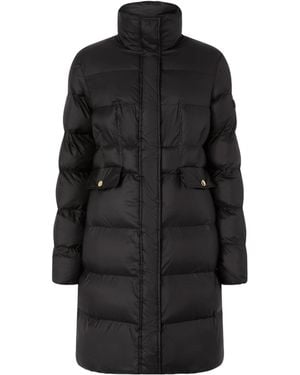 Pinko Long Semi-Glossy Down Jacket - Black