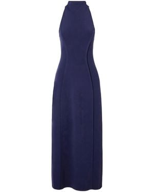 Cult Gaia Keller Stretch-Knit Turtleneck Midi Dress - Blue