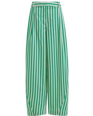 Essentiel Antwerp Belt Loop Casual Trousers - Green