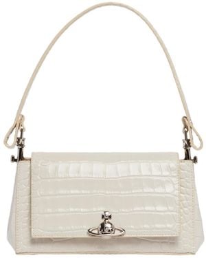 Vivienne Westwood Orb Plaque Embossed Tote Bag - Natural