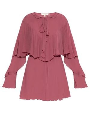 LoveShackFancy Liraine Tiered Mini Dress