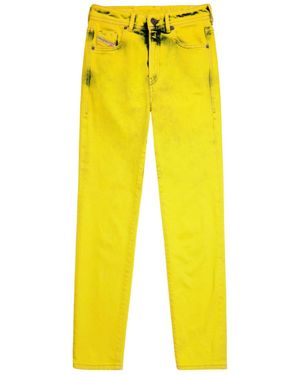 DIESEL Tapered Slim-Fit Jeans - Yellow