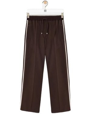 Loewe Wool Drawstring Pants - Brown