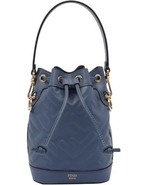 Fendi Mon Tresor Mini Bucket Bag - Blue