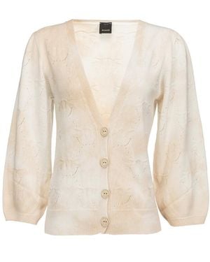 Pinko Tie-Dye Knit Cardigan - Natural