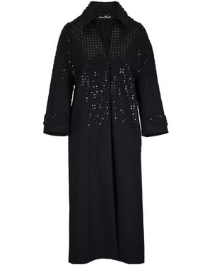 Dorothee Schumacher Embellished Long Coat - Black