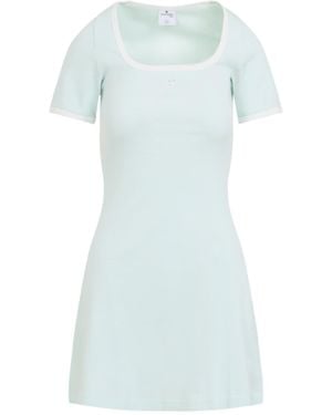 Courreges Courrèges Short Sleeved Dress - Blue