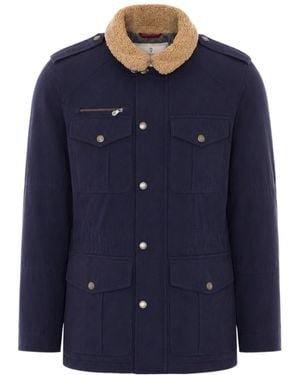 Brunello Cucinelli Long-Sleeved Casual Jacket - Blue