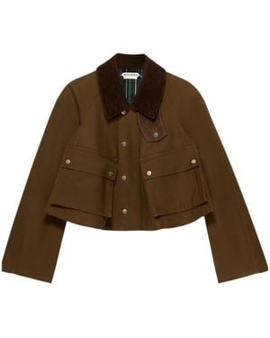 JW Anderson Jw Anderson Cropped Barn Jacket - Brown