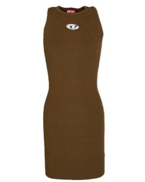 DIESEL Sleeveless Fitted Dress - Green
