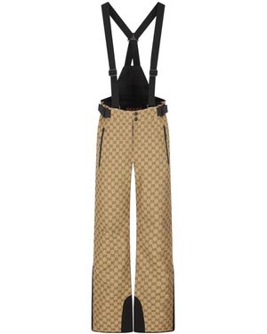 Gucci Gg Technical Jacquard Trousers - Metallic