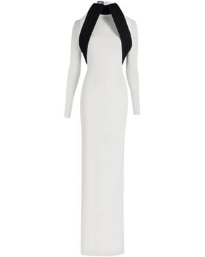 Jean Paul Gaultier Sculpted Long-Sleeved Dress - White