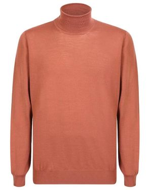 Lardini Turtleneck Knitted Jumper - Orange