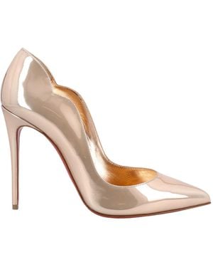 Christian Louboutin Pointed Toe Slip-On Court Shoes - White