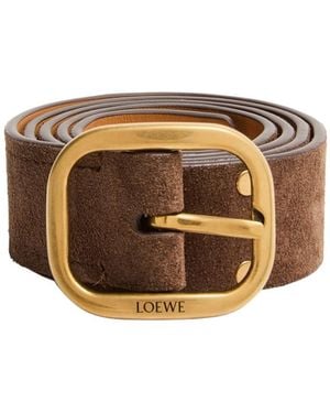 Loewe Round Soft Rivet Belt - Brown