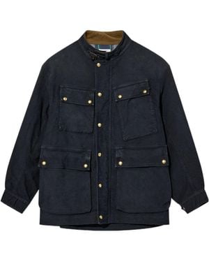 Visvim Stand-Collar Utility Casual Jacket - Blue