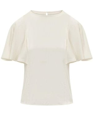 MICHAEL Michael Kors Cape Sleeve Top - White