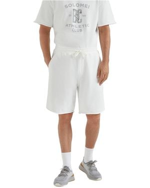 Brunello Cucinelli Cotton Bermuda Shorts - White