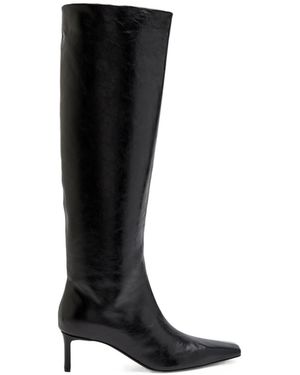 KHAITE Ona 55 Leather Knee-High Boots - Black