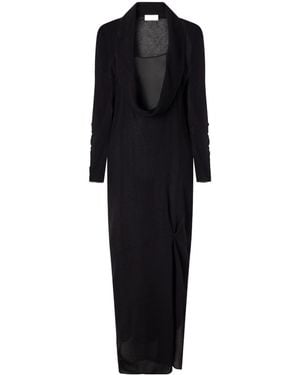 Ruohan Lightweight Wool Dress - Black