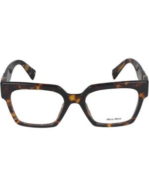 Miu Miu Eyewear Square-Frame Glasses - White