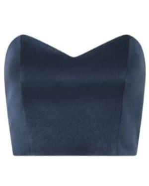 Marella Satin Bustier - Blue