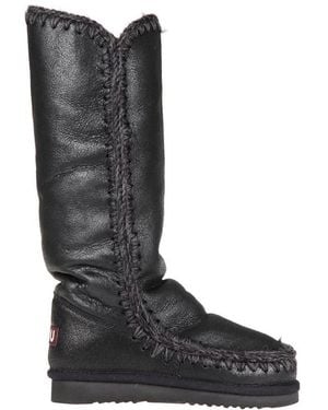 Mou Teen Eskimo Knee-High Boots - Black