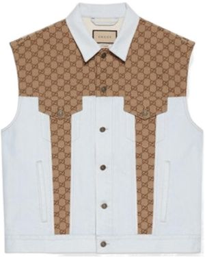 Gucci Washed Denim Vest - White