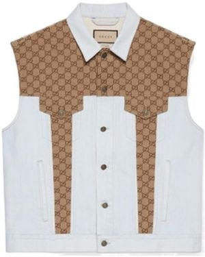 Gucci Washed Denim Vest - White