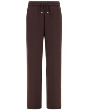 Herno Drawstring Straight Leg Trousers - Brown
