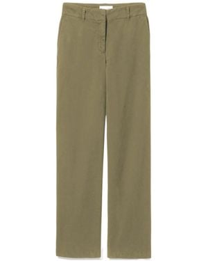 Nili Lotan Nohan Straight-Leg Trousers - Green