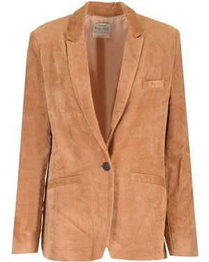 Forte Forte Single-Breasted Corduroy Blazer - Brown