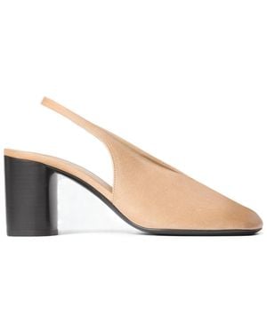 Lemaire Glove Slingback Court Shoes - Natural