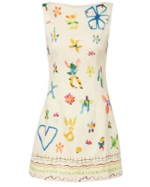 ALÉMAIS Sidi Floral Linen-Blend Minidress - Multicolour