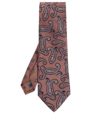 Etro Pointed Tie - Purple
