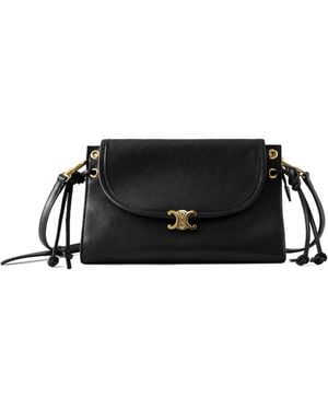 Celine Soft Triomphe Little Wedge - Black