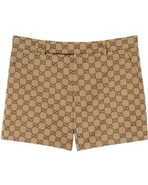 Gucci Gg Shorts - Natural