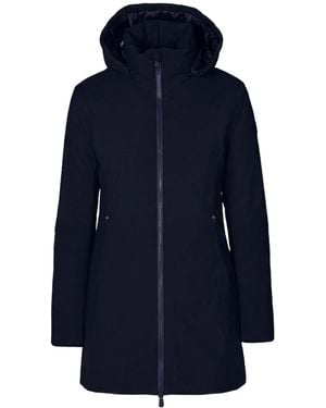 Save The Duck Long-Sleeve Hooded Jacket - Blue