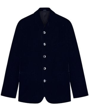 Giorgio Armani One Shot Velvet Blazer - Blue
