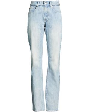 Balenciaga Light-Wash Straight-Leg Jeans - Blue