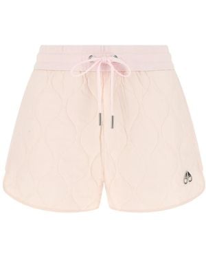 Moose Knuckles Quilted Drawstring Shorts - Pink