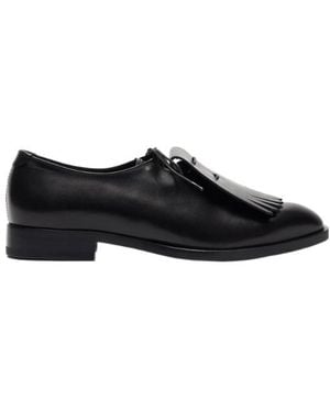 SCAROSSO Ester Lace-Up Shoes - Black
