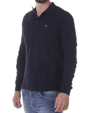 Armani Jeans Logo Slim Polo Shirt - Blue