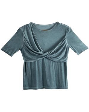 Uma Wang Crew Neck T-Shirt - Blue