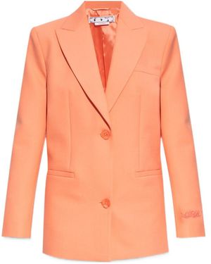 Off-White c/o Virgil Abloh Tomboy Single-Breasted Blazer - Orange