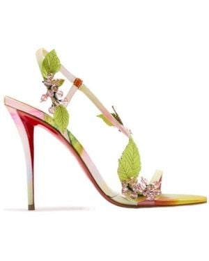Christian Louboutin Stiletto-Heeled Sandals - Metallic