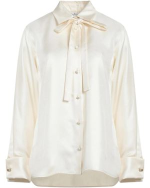 Max Mara Solid Color Shirts Blouses - White