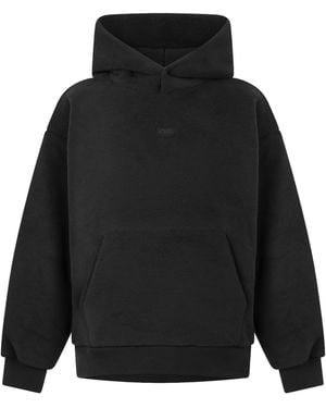 BOSS Teddy Fleece Hooded Sweatshirt - Black