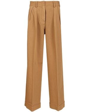 forte_forte Pleated Tailored Trousers - Natural